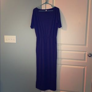 Navy maxi dress